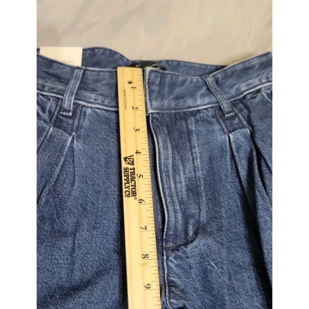 Banana Republic Women's Size 28 High-Rise Wide Leg Pleated Jeans Medium Wash - Picture 15 of 16